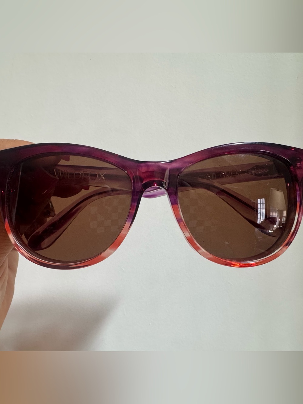 Wildfox Women's Purple to Coral Ombre Sunglasses